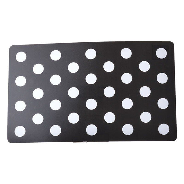 Petmate Plastic Food Mat - Black & White Dots, 19" Long x 11.5" Wide-Dog-Petmate-PetPhenom