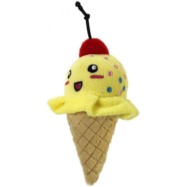 Petsport Tiny Tots Foodies Ice Cream Plush Toy Assorted Colors, 1 count-Dog-Petsport USA-PetPhenom