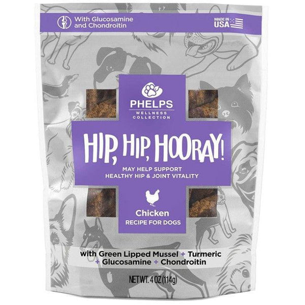 Phelps Pet Products Hip, Hip, Hooray! Chicken Dog Treats, 4.5 oz-Dog-Phelps Pet Products-PetPhenom
