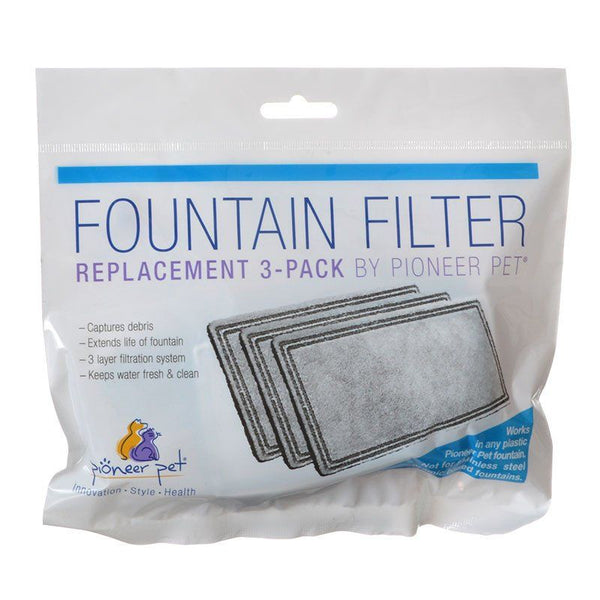 Pioneer Replacement Filters for Plastic Raindrop and Fung Shui Fountains, 3 Pack-Cat-Pioneer Pet-PetPhenom