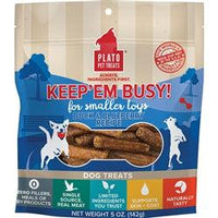 Plato Dog Keep 'Em Busy Duck & Blueberry Treats Small 5oz-Dog-Plato-PetPhenom