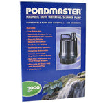 Pondmaster Magnetic Drive Waterfall Pump, 2,000 GPH-Fish-Pondmaster-PetPhenom