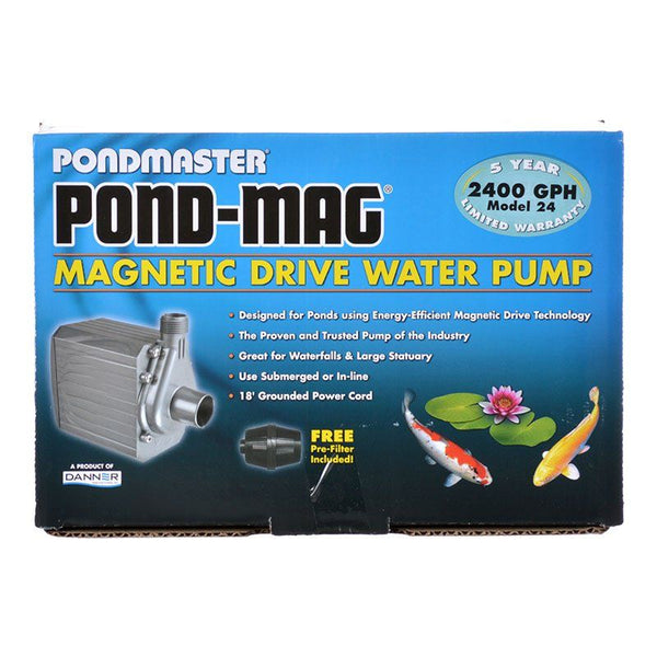Pondmaster Pond-Mag Magnetic Drive Utility Pond Pump, Model 24 (2400 GPH)-Fish-Pondmaster-PetPhenom