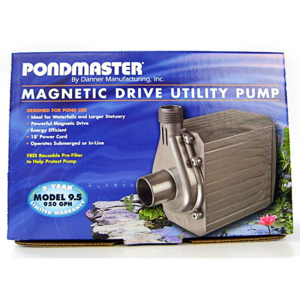 Pondmaster Pond-Mag Magnetic Drive Utility Pond Pump, Model 9.5 (950 GPH)-Fish-Pondmaster-PetPhenom
