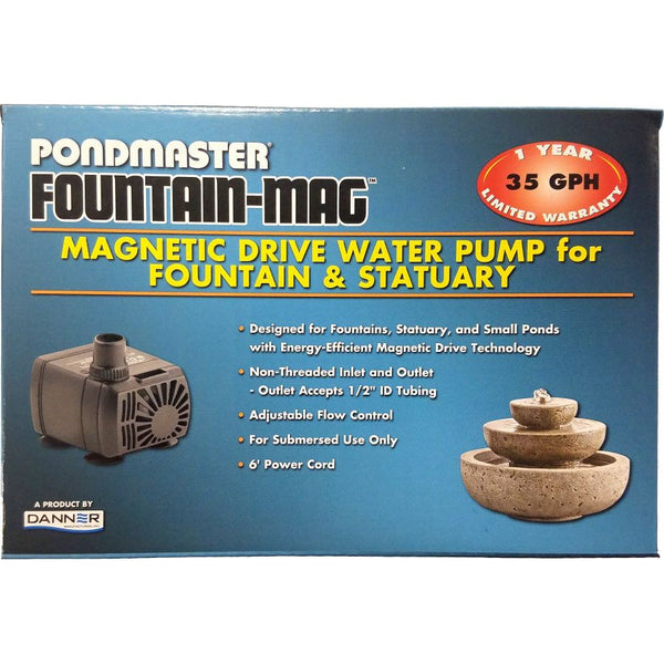 Pondmaster Pond-Mag Magnetic Drive Utility Pond Pump, Model .35 (35 GPH)-Fish-Pondmaster-PetPhenom