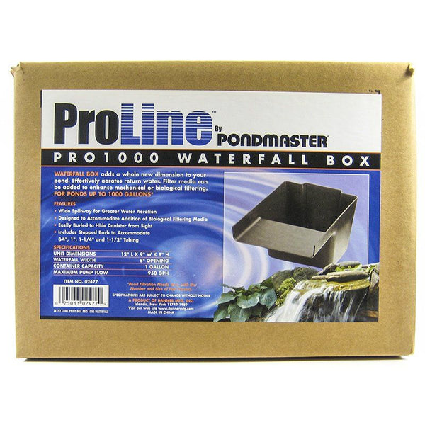 Pondmaster Pro Series Pond Biological Filter & Waterfall, Pro 1000 - (12"L x 9"W x 8"H)-Fish-Pondmaster-PetPhenom