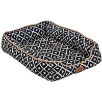 Precision Pet Ikat Snoozzy Drawer Pet Bed Navy , 18" x 24"-Cat-Precision Pet-PetPhenom