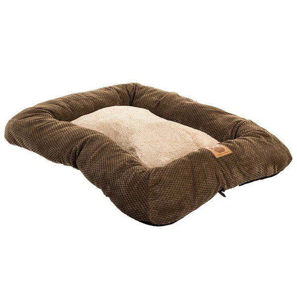 Precision Pet Mod Chic Bumper Bed - Coffee, 30" Crates (Pets 50 lbs)-Dog-Precision Pet-PetPhenom