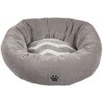 Precision Pet Snoozz ZigZag Donut Pet Bed Gray And White , 17" wide-Dog-Precision Pet-PetPhenom