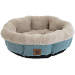 Precision Pet Snoozzy Mod Chic 12 Inch Round Pet Bed Teal, 1 count-Dog-Precision Pet-PetPhenom
