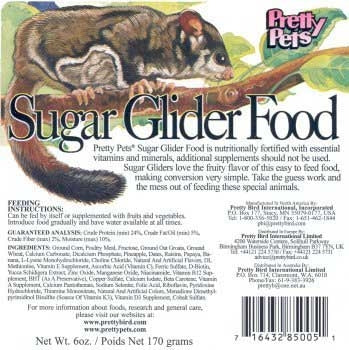 Pretty Pets Sugar Glider Food, 20 lb-Small Pet-Pretty Pets-PetPhenom