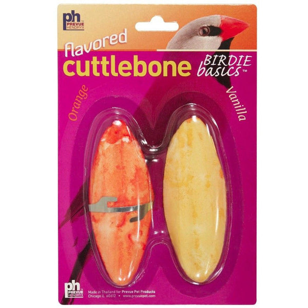 Prevue Birdie Basics Flavored Cuttlebone Orange and Vanilla Small 4" Long, 2 count-Bird-Prevue Pet Products-PetPhenom