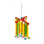Prevue Bodacious Bites Wood Chimes Bird Toy, 1 Pack - (Approx. 12"L x 12"W x 23.25"H)-Bird-Prevue Pet Products-PetPhenom