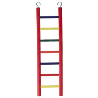 Prevue Carpenter Creations Hardwood Bird Ladder Assorted Colors, 7 Rung 15" Long-Bird-Prevue Pet Products-PetPhenom