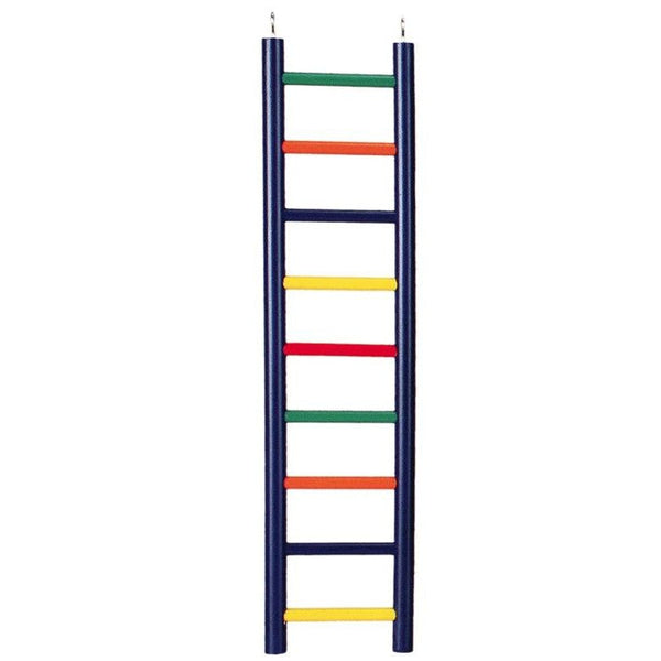 Prevue Carpenter Creations Hardwood Bird Ladder Assorted Colors, 9 Rung 18" Long-Bird-Prevue Pet Products-PetPhenom