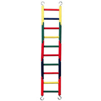 Prevue Carpenter Creations Jointed Wood Bird Ladder 20" Long Multicolor, 1 count-Bird-Prevue Pet Products-PetPhenom