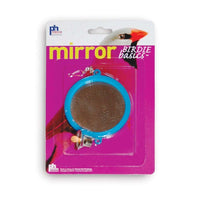 Prevue Pet Products Birdie Basics Two Sided Round Mirror with Bell Bird Toy-Bird-Prevue-PetPhenom