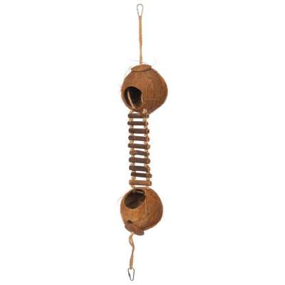 Prevue Pet Products Double Coconut w/ Ladder-Bird-Prevue Pet Products-PetPhenom