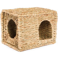 Prevue Pet Products Folding Rabbit Hut made of Woven Grass-Small Pet-Prevue Pet Products-PetPhenom