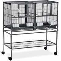 Prevue Pet Products Hampton Deluxe Divided Breeder Bird Cage w/Stand-Bird-Prevue Pet Products-PetPhenom