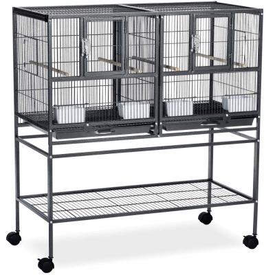 Prevue Pet Products Hampton Deluxe Divided Breeder Bird Cage w/Stand-Bird-Prevue Pet Products-PetPhenom