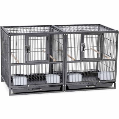 Prevue Pet Products Hampton Deluxe Divided Breeder Bird Cage-Bird-Prevue Pet Products-PetPhenom