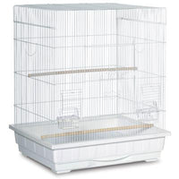 Prevue Pet Products Keet/Tiel Square Roof Bird Cage - White-Bird-Prevue Pet Products-PetPhenom