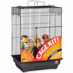 Prevue Pet Products Playtop Bird Cage Kit - Black-Bird-Prevue Pet Products-PetPhenom