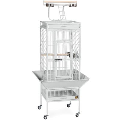 Prevue Pet Products Playtop Bird Home - Pewter White - Model 3151W-Bird-Prevue Pet Products-PetPhenom