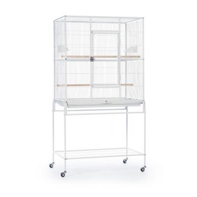 Prevue Pet Products Powder-coated steel construction Flight Cage w/ Stand - White-Bird-Prevue Pet Products-PetPhenom