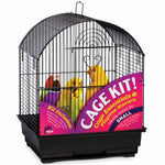 Prevue Pet Products Round Top Bird Cage Kit - Black-Bird-Prevue Pet Products-PetPhenom