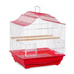 Prevue Pet Products Soho Crown Top Roof Red & White-Bird-Prevue Pet Products-PetPhenom