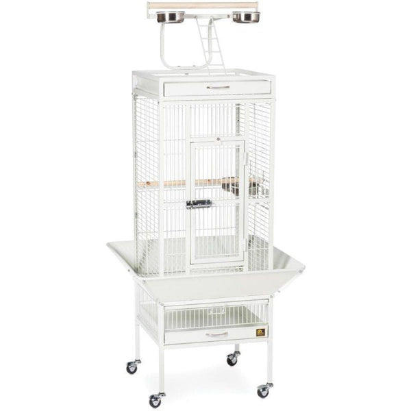 Prevue Select Bird Cage - White, 18"L x 18"W x 57"H-Bird-Prevue Pet Products-PetPhenom