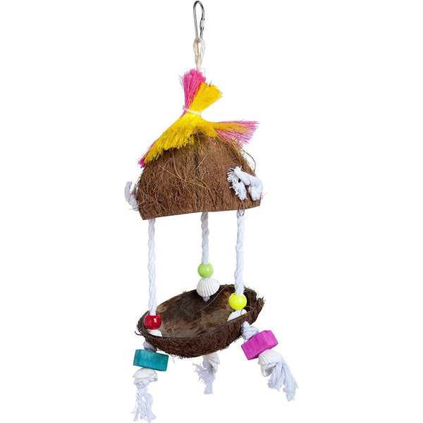 Prevue Tropical Teasers Tiki Hut Bird Toy, 1 count-Bird-Prevue-PetPhenom