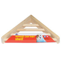 Prevue Wood Corner Shelf, 1 Pack - (7"L x 7"W x 1.5"H)-Bird-Prevue Pet Products-PetPhenom