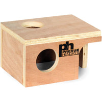 Prevue Wooden Mouse Hut for Hiding and Sleeping Small Pets, 1 count-Small Pet-Prevue-PetPhenom