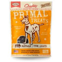Primal Buffalo Liver Snaps Dry Roasted Dog Treats, 4.25-oz. bag-Dog-Primal-PetPhenom