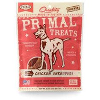 Primal Chicken Shredders Dry Roasted Dog Treats, 4-oz. bag-Dog-Primal-PetPhenom