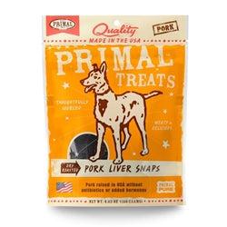 Primal Pork Liver Snaps Dry Roasted Dog Treats, 4.25-oz. bag-Dog-Primal-PetPhenom