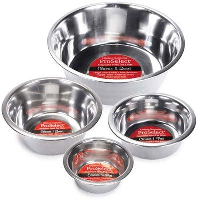 ProSelect Classic Stainless Steel Dog Bowls -1/2 Pint (8 oz)-Dog-Boss Pet/PetEdge-PetPhenom