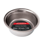 ProSelect Classic Stainless Steel Dog Bowls -2 Quart (64 oz)-Dog-ProSelect-PetPhenom