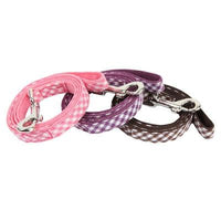 Puppia® Baby Checkered Lead - Medium - Violet-Dog-Puppia®-PetPhenom