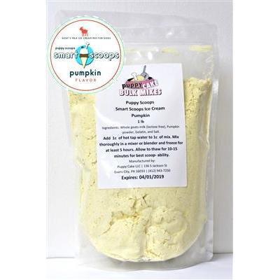 Puppy Cake BULK Smart Scoops Goat's Milk Ice Crm Mix - Pumpkin - 1 lb-Dog-Puppy Cake LLC-PetPhenom