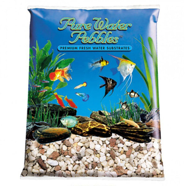 Pure Water Pebbles Aquarium Gravel - Custom Blend, 25 lbs (6.3-9.5 mm Grain)-Fish-Pure Water Pebbles-PetPhenom