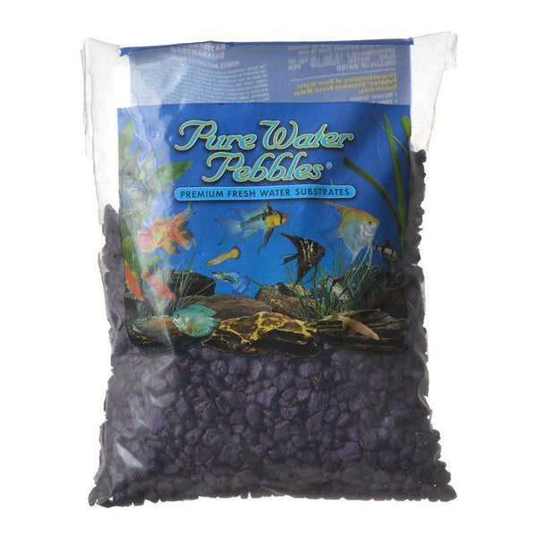 Pure Water Pebbles Aquarium Gravel - Purple Passion, 2 lbs (3.1-6.3 mm Grain)-Fish-Pure Water Pebbles-PetPhenom