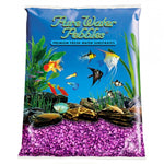 Pure Water Pebbles Aquarium Gravel - Purple Passion, 25 lbs (3.1-6.3 mm Grain)-Fish-Pure Water Pebbles-PetPhenom