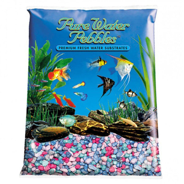 Pure Water Pebbles Aquarium Gravel - Rainbow Frost, 5 lbs (8.7-9.5 mm Grain)-Fish-Pure Water Pebbles-PetPhenom