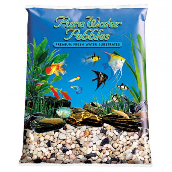 Pure Water Pebbles Aquarium Gravel - Rainbow Gems, 25 lbs (6.3-9.5 mm Grain)-Fish-Pure Water Pebbles-PetPhenom