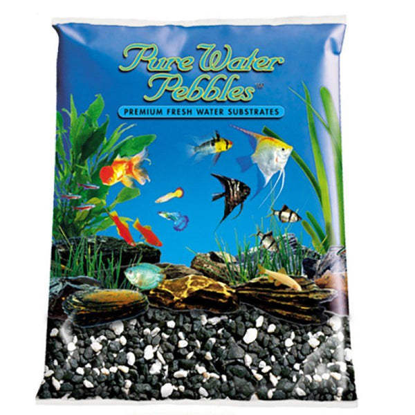 Pure Water Pebbles Aquarium Gravel - Salt & Pepper, 25 lbs (3.1-6.3 mm Grain)-Fish-Pure Water Pebbles-PetPhenom
