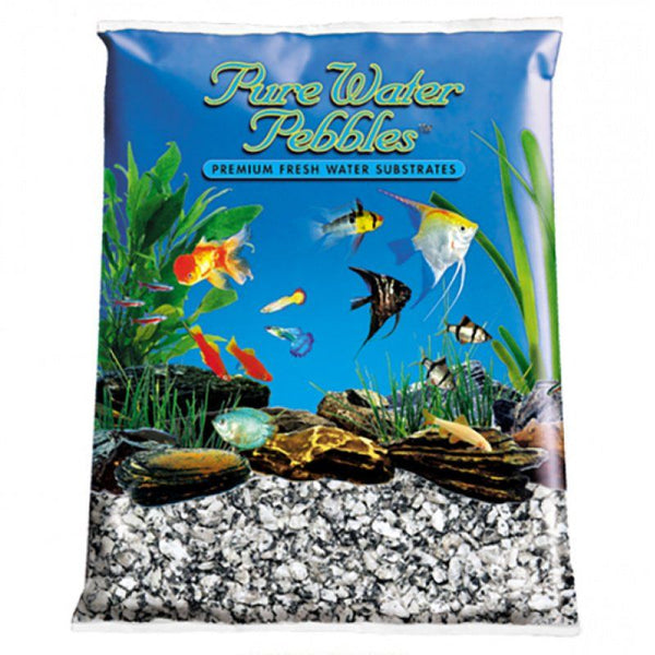 Pure Water Pebbles Aquarium Gravel - Silver Mist, 5 lbs (6.3-9.5 mm Grain)-Fish-Pure Water Pebbles-PetPhenom